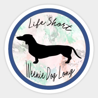 Dachshund Philosophy Sticker